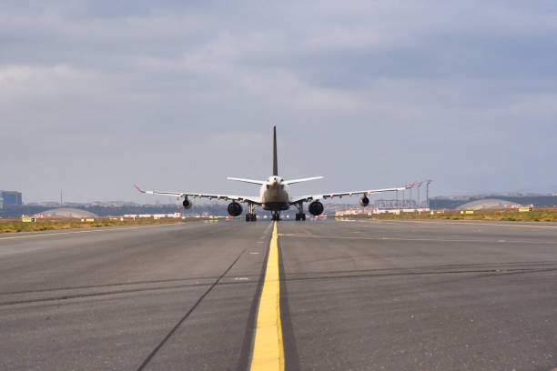 istock Aircraft waiting for take oof 1589946418