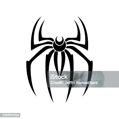 istock Spider logo icon design vector template 1589949146