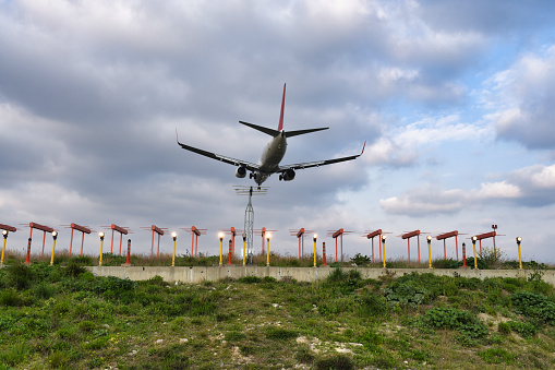 Airplane landing