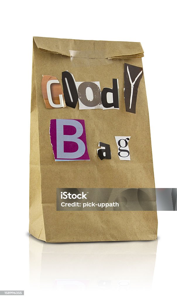 Goody Bag Goody bag, or Mystery bag isolated on white with clipping path. Bag Stock Photo