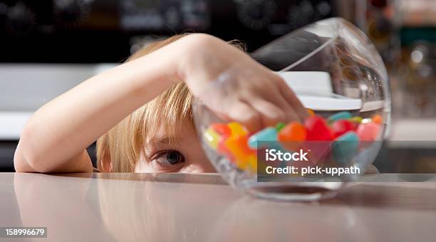 Boy And Candy Stock Photo - Download Image Now - Child, Gum Drop, Jellybean