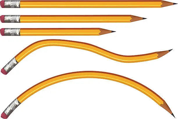 Vector illustration of Pencils