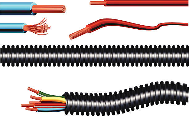 провода - frayed stock illustrations