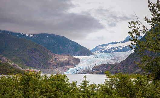Mendenhall Glacier located near Juneau, Alaska