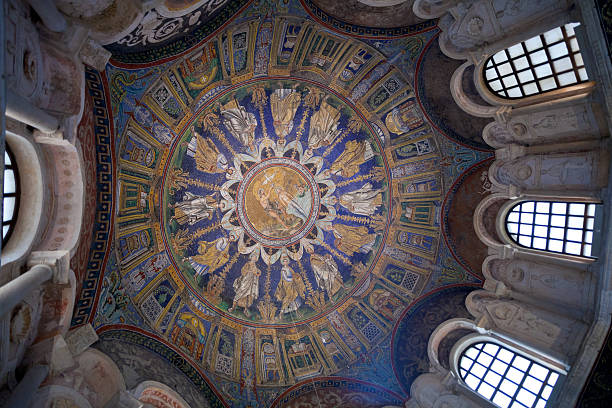 istock Ceiling Mosaic of the neoniano Baptistery in Ravenna 159003607