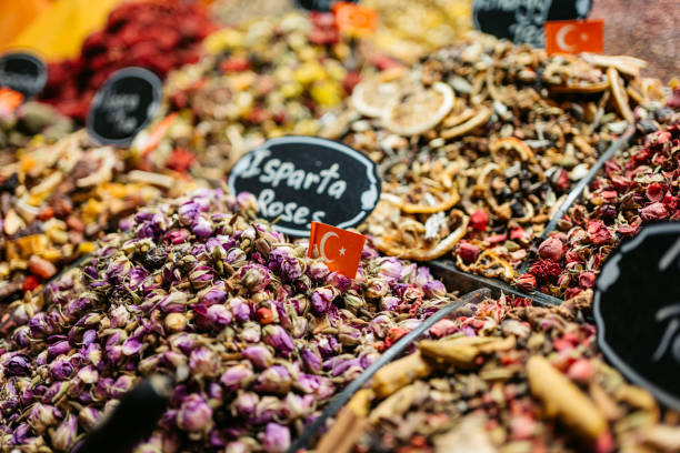 istock Dried Rose Leaves For Tea At The Spice Bazaar In Istanbul 1590041323