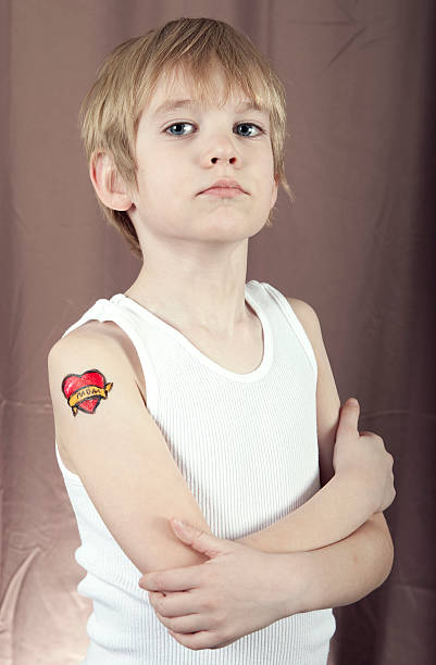 istock Tough Kid With Tattoo 159004932