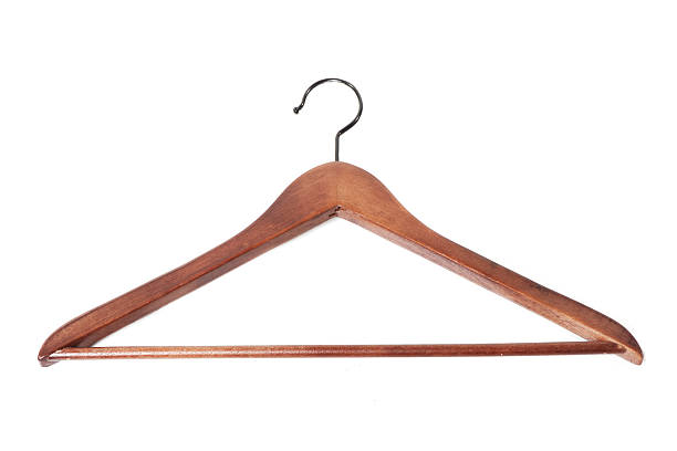 istock Wooden hanger 159006309