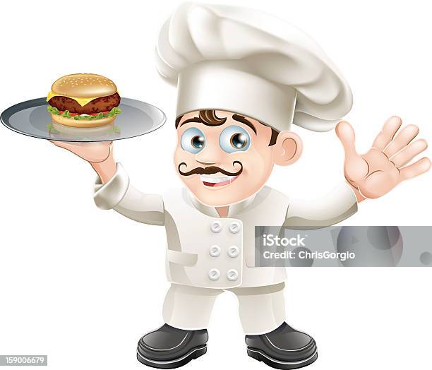 Cheeseburger 셰프리 강철에 대한 스톡 벡터 아트 및 기타 이미지 - 강철, 개성-개념, 곱슬 머리