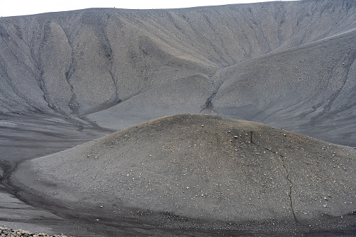 black icelandic basalt sand, Stokksnes dunes. Reynisdrangar, Vik, Iceland