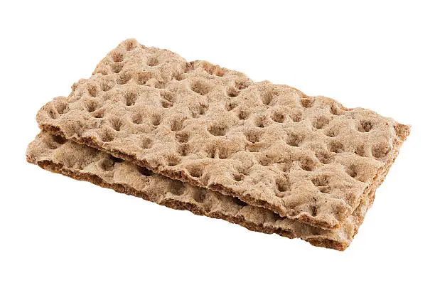 wasa crackers isolated on white background