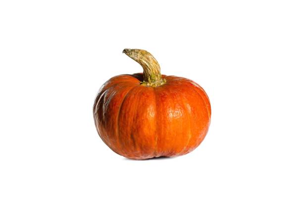 istock Orange pumpkin on a white or invisibly background 1590091476