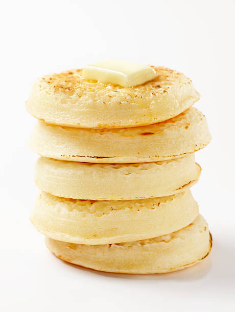 Toasted English Crumpets with Butter