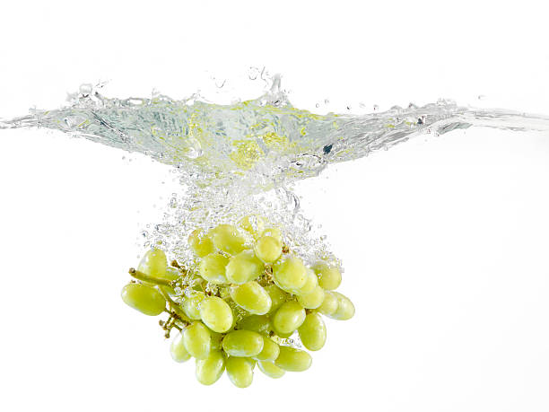 istock Green Grapes, Splashing in Water 159009605
