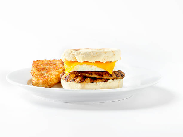 istock Sausage and Egg, English Muffin Breakfast Sandwich 159009794