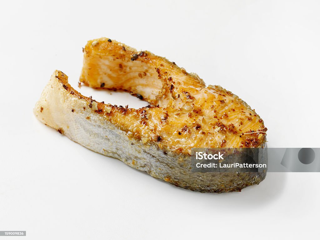 Steak de saumon grillé - Photo de Aliment libre de droits