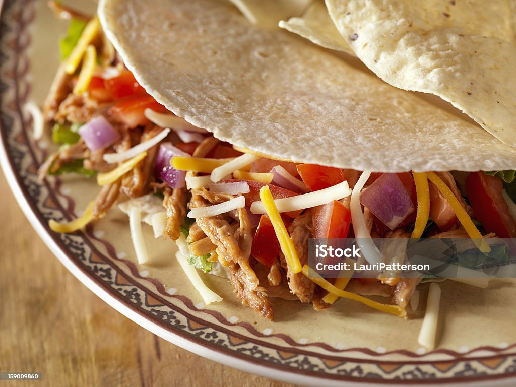 Soft Meat Taco with Tortilla Chips Soft Meat Taco with Tortilla Chips- Photographed on Hasselblad H3D2-39mb Camera Beef Stock Photo