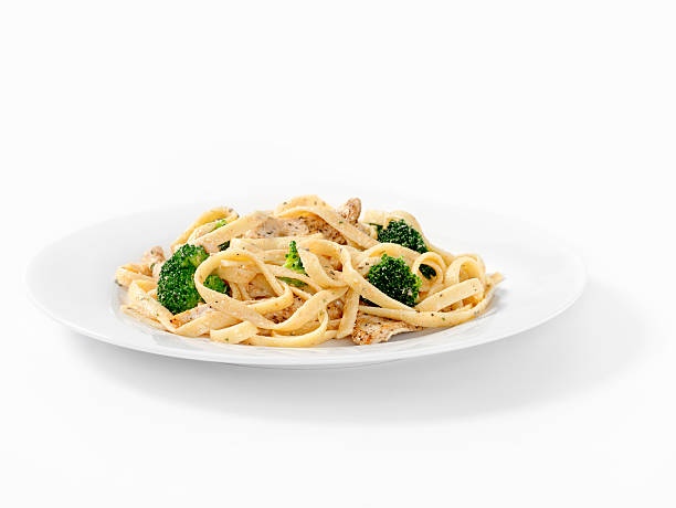 istock Grilled Chicken with Broccoli Fettuccini 159009894