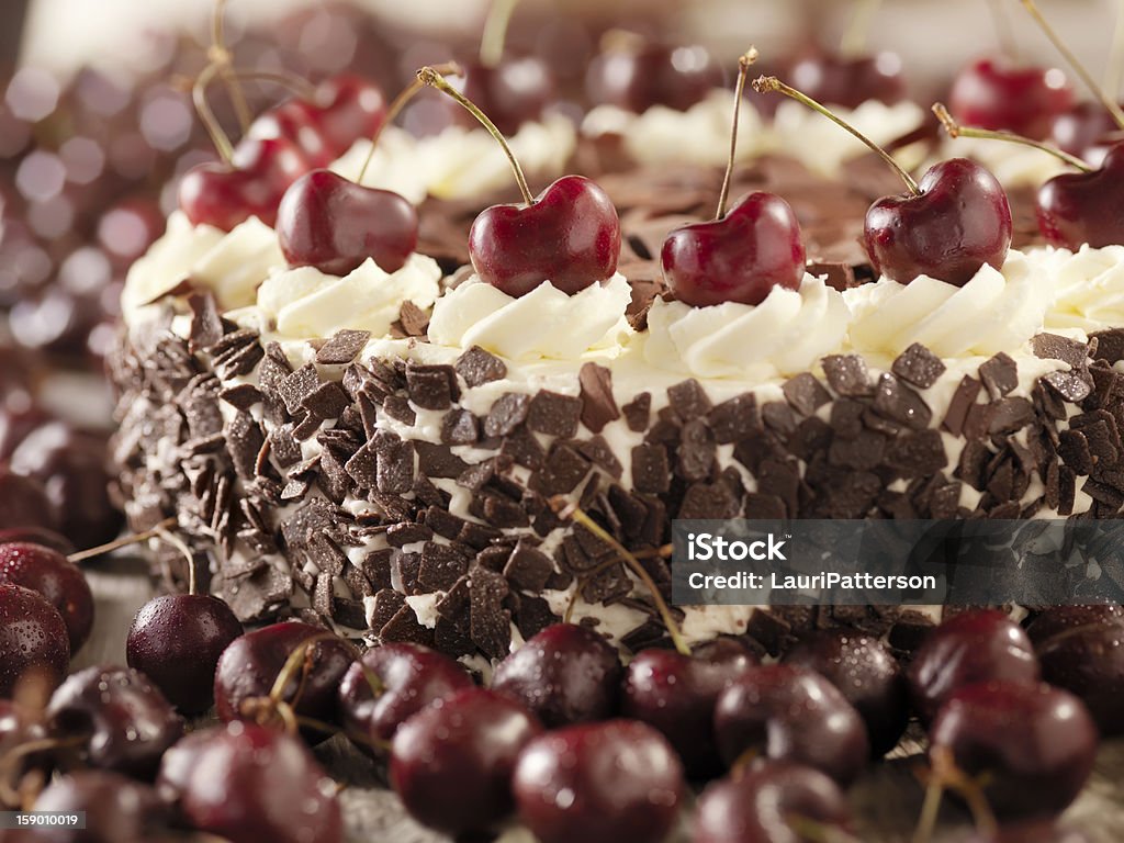 Torta Foresta nera - Foto stock royalty-free di Dolce