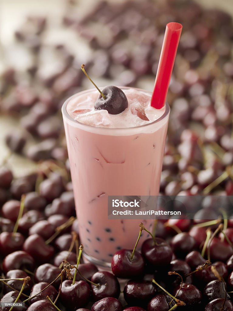 Bubble Tea de cereja - Foto de stock de Bebida royalty-free