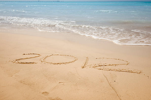 istock New Year 2012 message in the sand 159010172