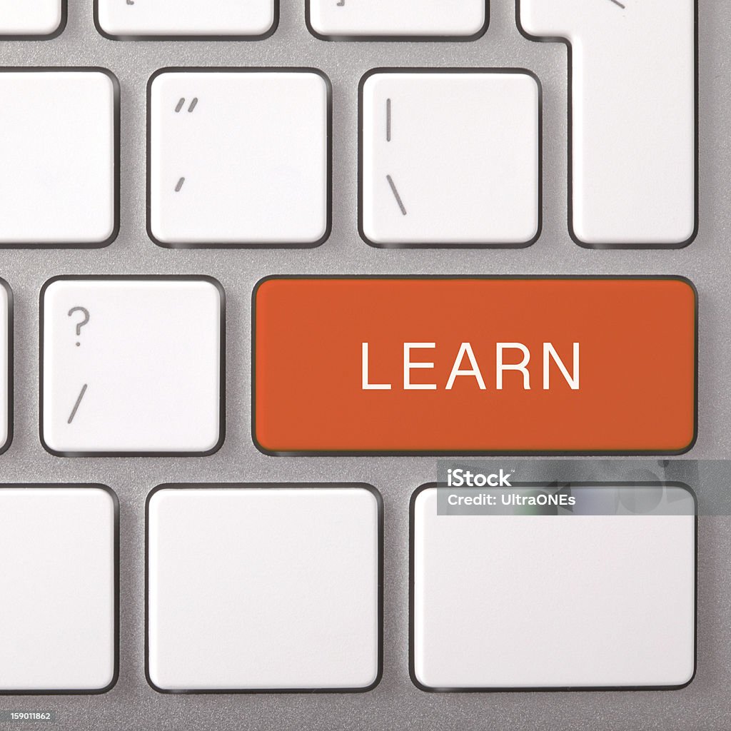 Red Learn Sign Red Learn Button Stock Photo - Download Image Now - Close-up, Computer ...
