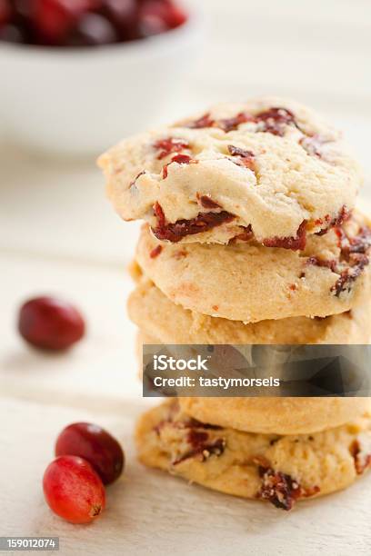 Cranberry Cookies Stock Photo - Download Image Now - Shortbread, Cranberry, Baked