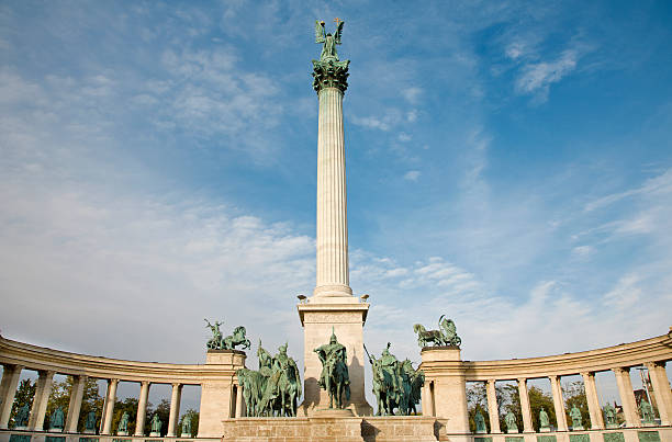 istock Budapest - The Millennium Monument in Heroes' Square 159014268