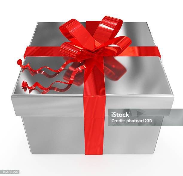 Gift Box Stockfoto und mehr Bilder von AIDS-Schleife - AIDS-Schleife, Einfachheit, Einzelner Gegenstand