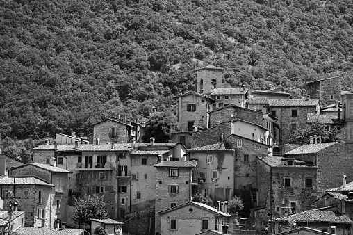 Scanno, Abruzzo.  Scanno is an Italian town of 1 782 inhabitants located in the province of L'Aquila, in Abruzzo. The municipal area, surrounded by the Marsican Mountains