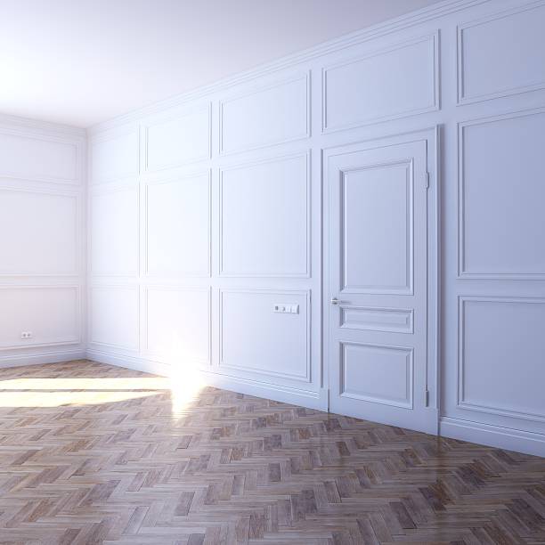 istock New White Room With Parquet Flooring (perspective view) 159018664