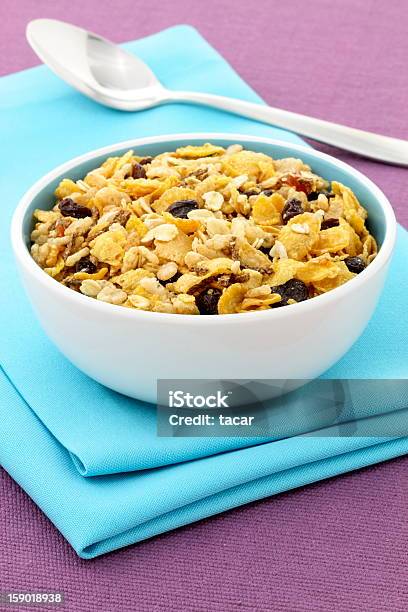 Delicious And Healthy Granola Stock Photo - Download Image Now - Bowl, Breakfast, Breakfast Cereal