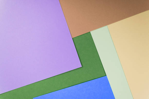 istock Abstract colored paper texture. Geometric shapes and lines. 1590191682