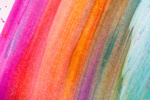 istock Multicolor creative watercolor background. Abstract stains and lines. Banner. Copy space for text. 1590191727