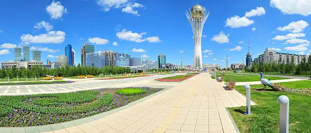 Baiterek landmark, symbol of Astana, capital of Kazakhstan.