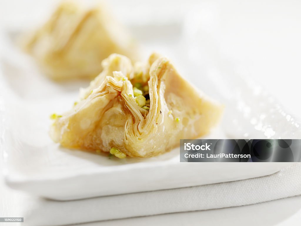 Baklava de pistache e noz-pecã - Foto de stock de Massa Folheada royalty-free