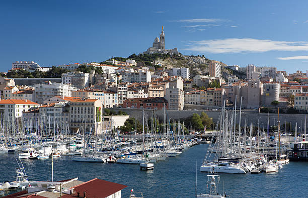 istock Notre Dame de la Garde from the Marseille marina 159022375