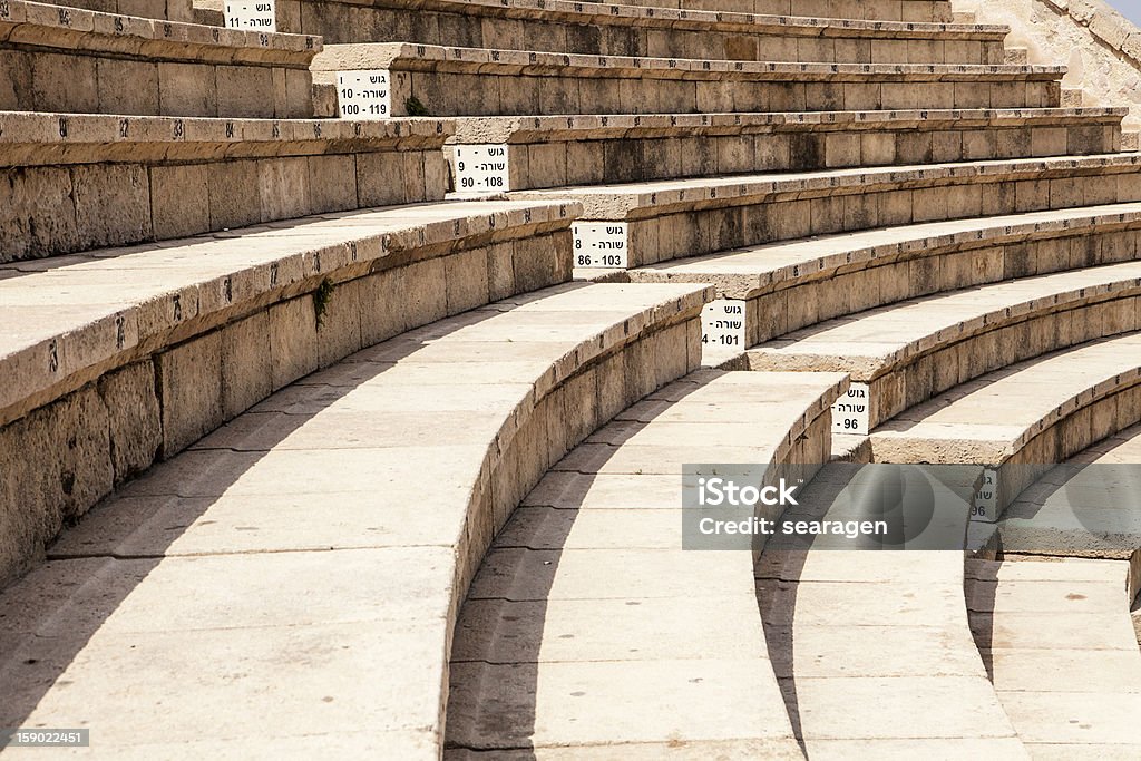 Teatro romano em Caesaria - Foto de stock de Anfiteatro royalty-free