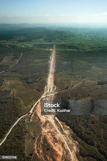 Forest Stock Photo - Download Image Now - Aerial View, Construction Industry, Crime