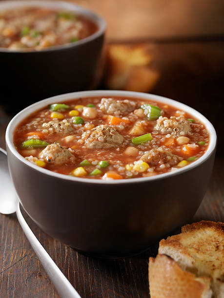 istock Quinoa Turkey Meatball Soup 159024094