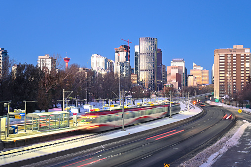 CALGARY, CANADA - FEB 14, 2019: The Southern Alberta Institute of Technology or SAIT polytechnic started in 1916 in Calgary and is the third largest post-secondary institute in Alberta, Canada. SAIT is a highly recognized technology trade school.