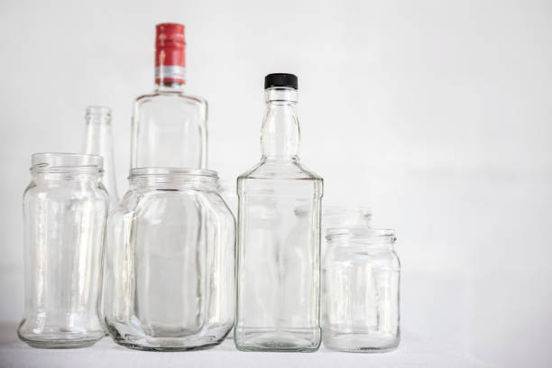 istock Variety Glass bottles and jars for recycling 1590288938