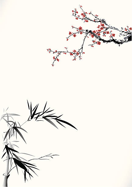 竹と冬のスイート - winter sweet点のイラスト素材／クリップアート素材／マンガ素材／アイコン素材