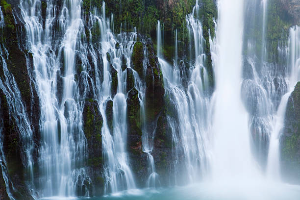 istock Close up of blured water falling off cliff face 159030684