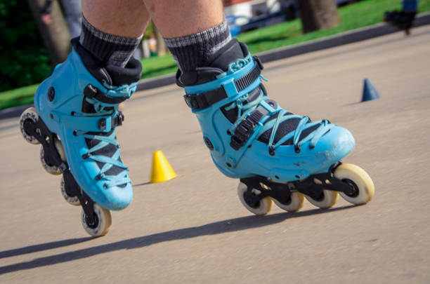 istock Roller skating in the street. Active lifestyle 1590321719