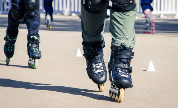 istock Roller skating in the street. Active lifestyle 1590321727