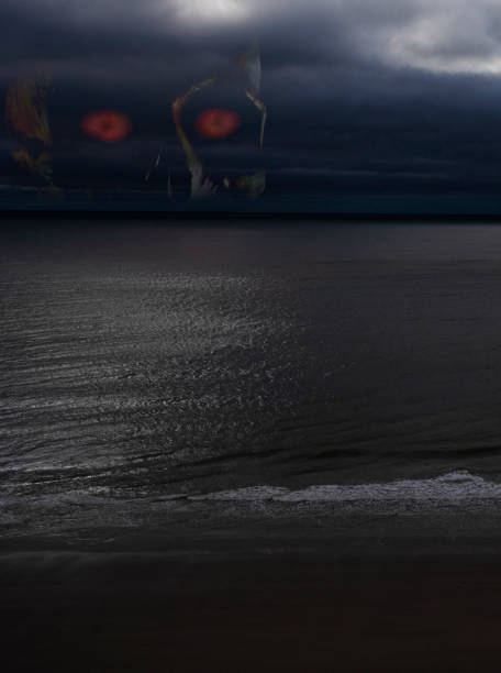 istock Death waiting in a storm over the water 1590350860