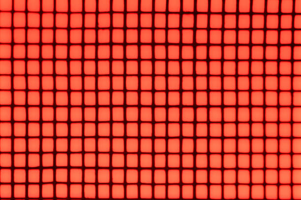 Glowing abstract glowing red transparent mosaic background
