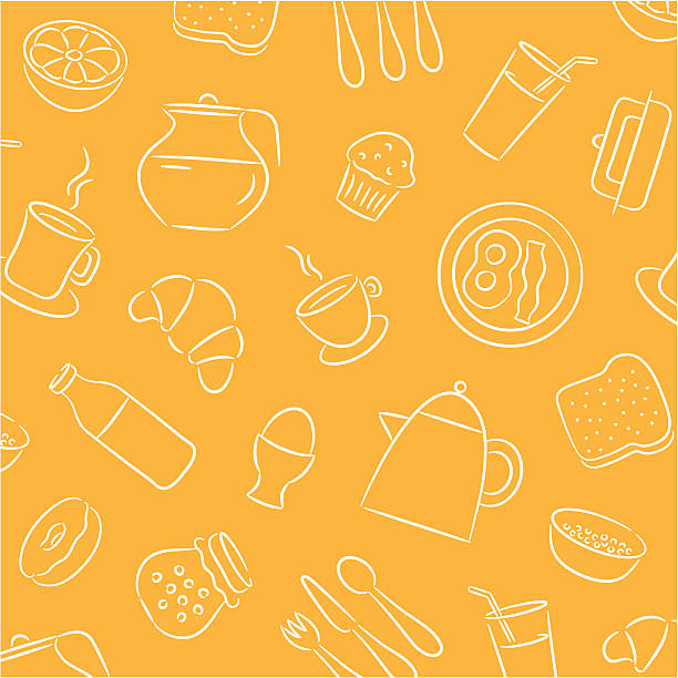 завтрак фоне - food jar backgrounds breakfast stock illustrations