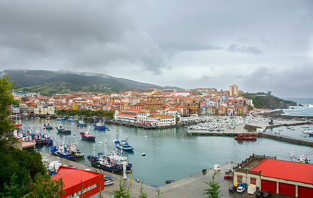 에서 Bermeo Vizcaia, 파이스바스코 스톡 사진